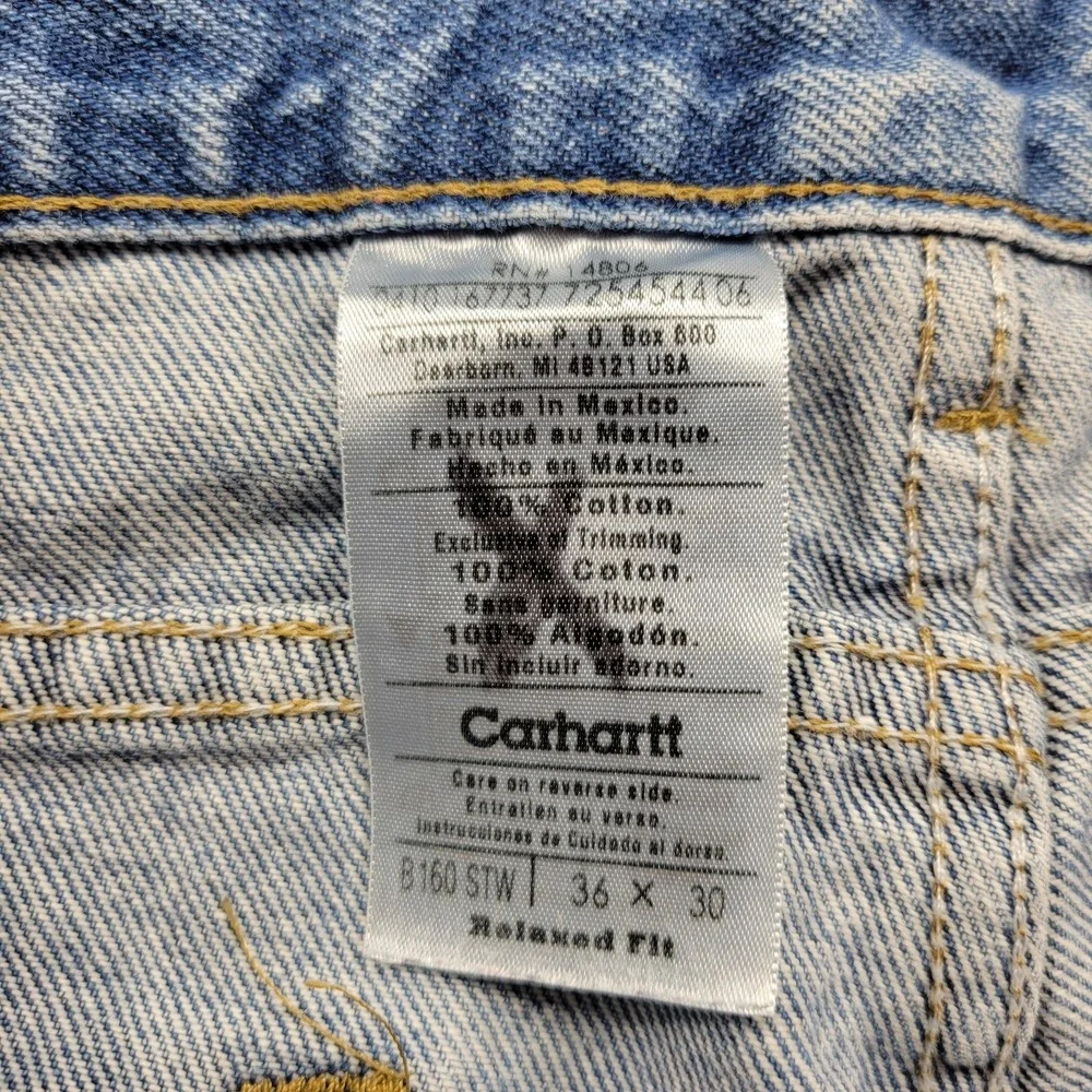 Carhartt pleated blue